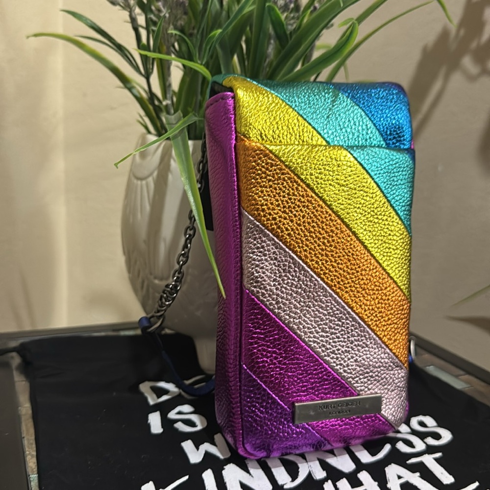 Kurt Geiger London
Metallic Rainbow Phone Crossbody Bag - Picture 9 of 12